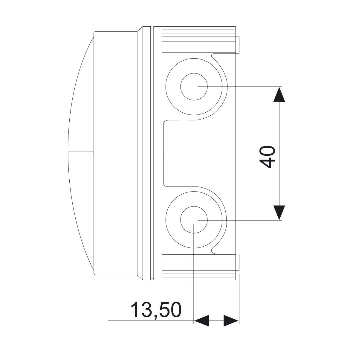 Kopplingsdosa m plint 5x2.5mm Rutab COMBI 108/5/VIT Normprodukter Solproffset
