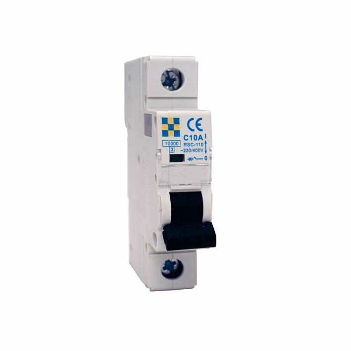 Automatsäkring 1-Polig 10A Typ B Rutab RSB-110 Normprodukter Solproffset