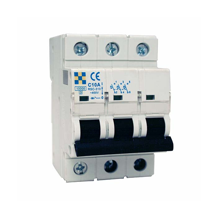 Automatsäkring 3-Polig 16 A typ C Rutab RSC-316 Normprodukter Solproffset