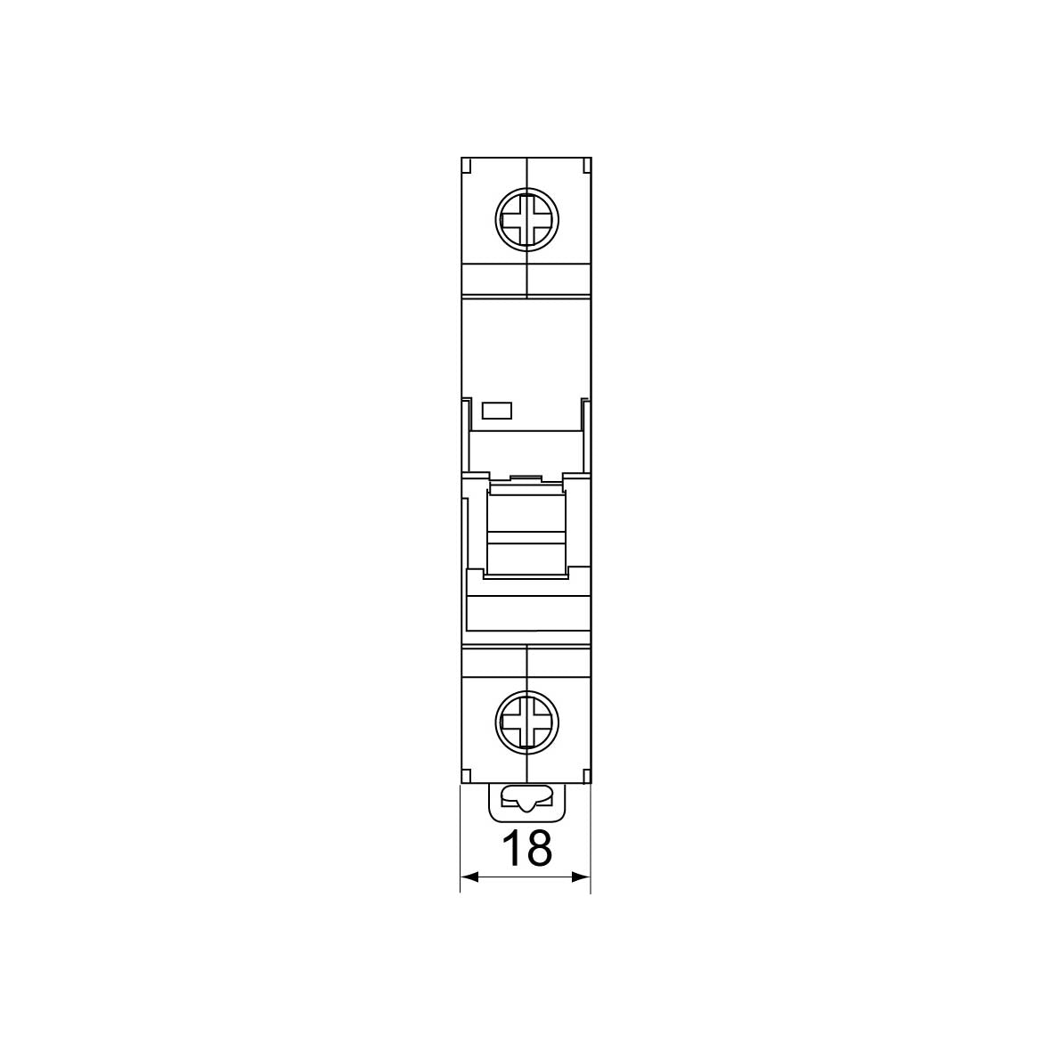 Automatsäkring 1-Polig 10A Typ C Rutab RSC-110 Normprodukter Solproffset