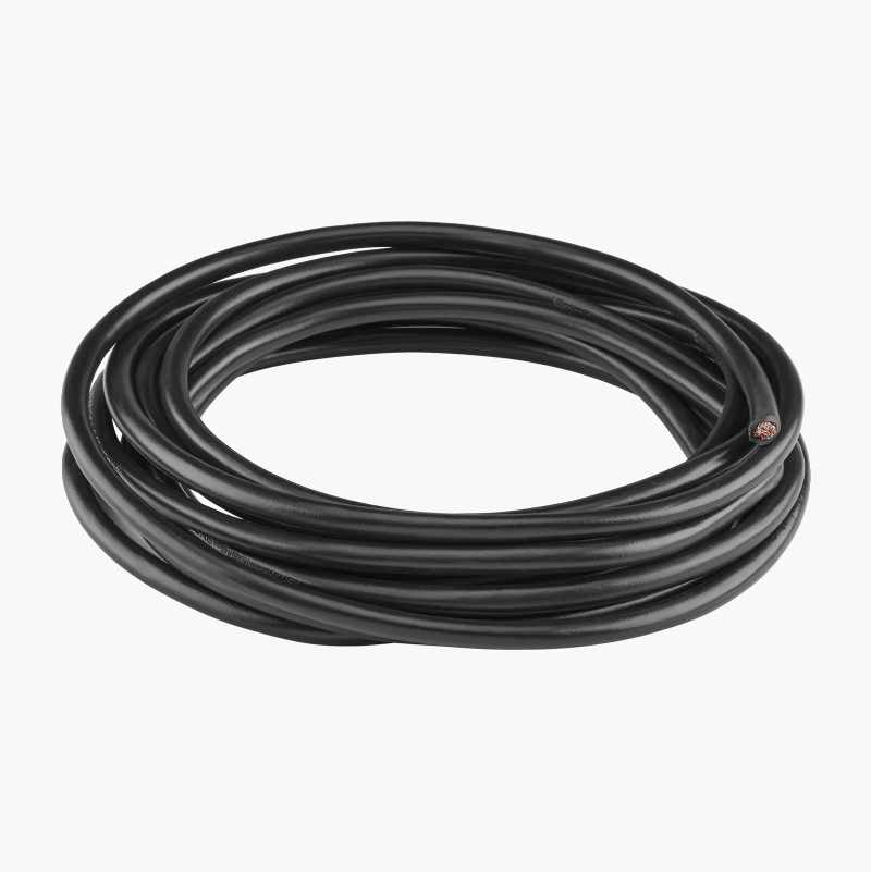 Batterikabel till 12v batteri svart, 16 mm² säljs per meter Solproffset