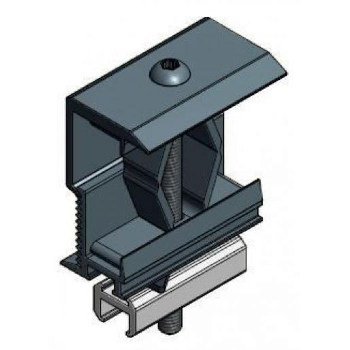 Hel låda - Van der Valk - 150 stycken Ändklämma svart (721552ZW) Montagematerial Van der Valk Solar Systems