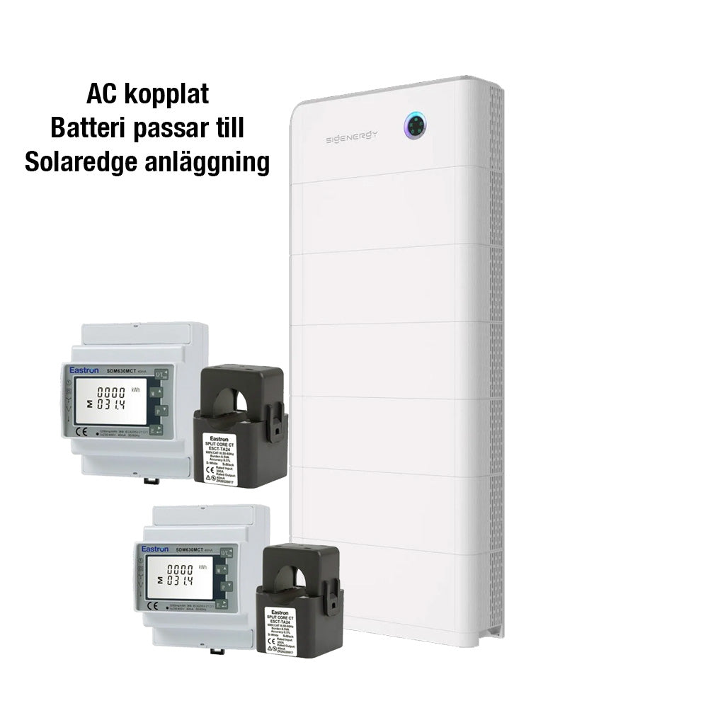 AC kopplat | Sigenergy solcellsbatteri | Retro fit till Solaredge | 10kw växelriktare | SigenStor BAT |  9 - 54 Kwh Solcellsbatteri