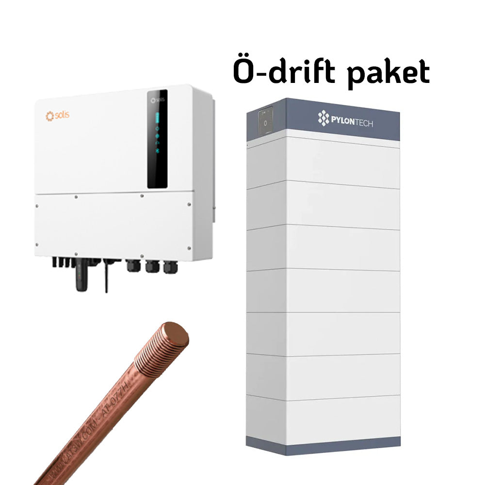 Ö-driftspaket | Solis S6 + Pylontech | 15kW växelriktare | Force-H3 Solcellsbatteri Pylontech