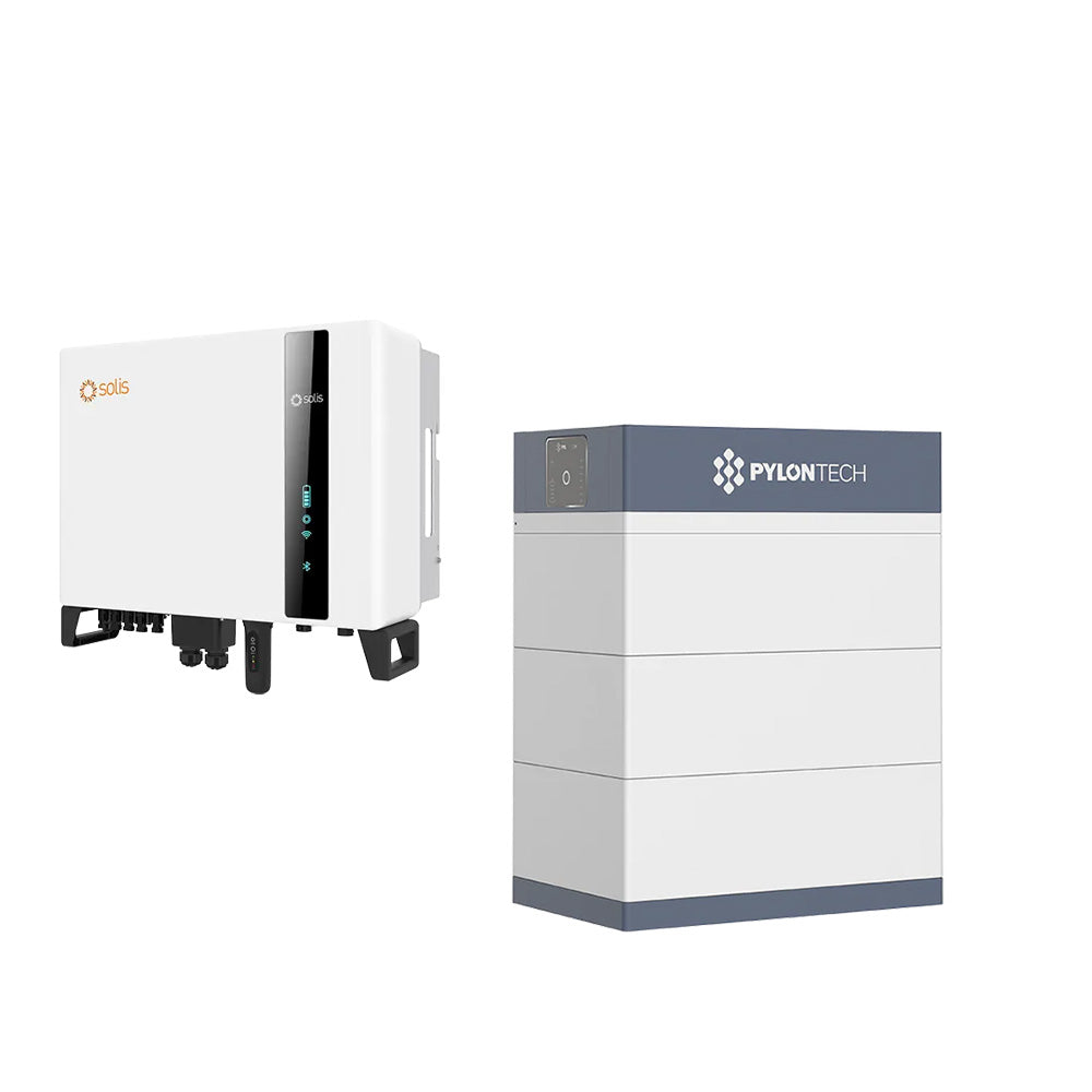 Ö-driftspaket | Solis S6 + Pylontech | 15kW växelriktare | Force-H3 Solcellsbatteri Pylontech 15.4 Kwh